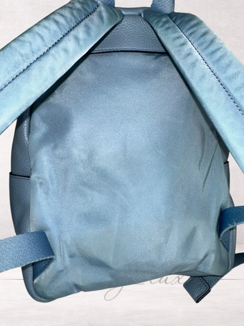 Coach Sky Blue Pebbled Leather Mini Backpack - Picture 5 of 8